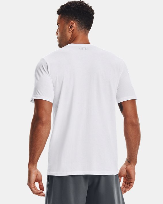 Camiseta de manga corta UA Team Issue Wordmark para hombre, White, pdpMainDesktop image number 1